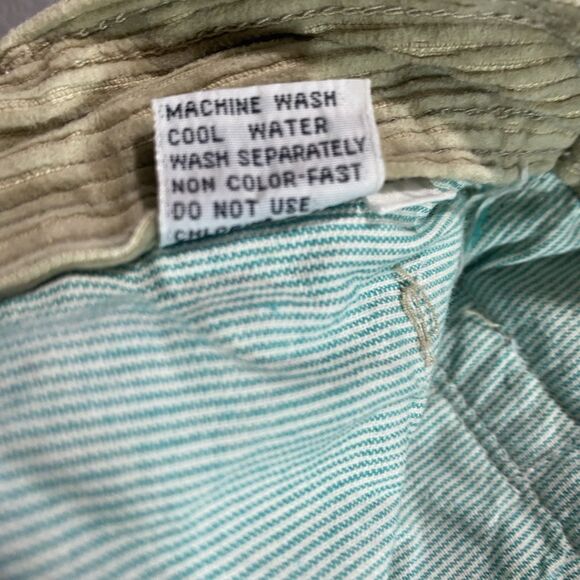 BUGLE BOY CO Pants Corduroy Pleated Cuffed Skater 90s Mens 32M Beige Tan 30x30 - Picture 11 of 11